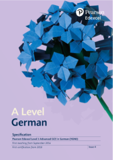 Specification - A level (German)